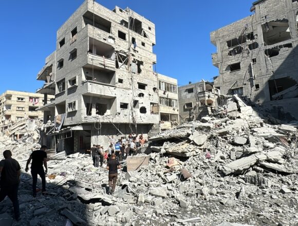 Situation in north Gaza Israel mantiene ataques y bloqueo en Gaza pese al alto el fuego