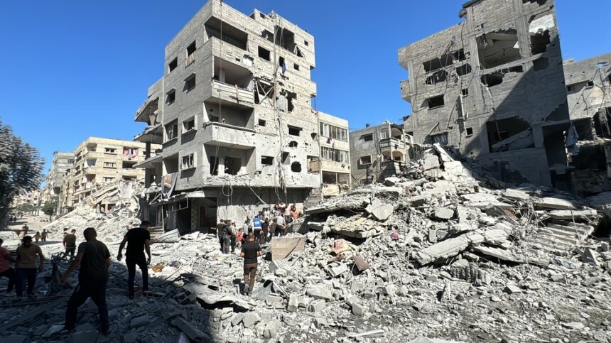 Situation in north Gaza Israel mantiene ataques y bloqueo en Gaza pese al alto el fuego