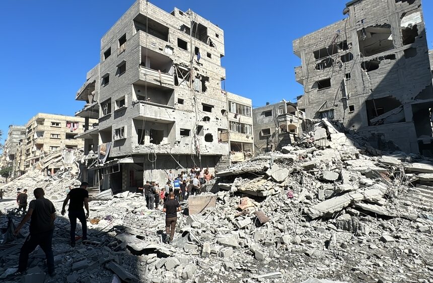 Situation in north Gaza Israel mantiene ataques y bloqueo en Gaza pese al alto el fuego